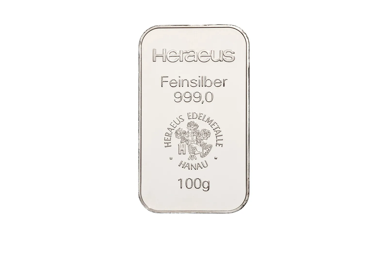 Silberbarren 100 g Motiv und Prägestätte unserer Wahl