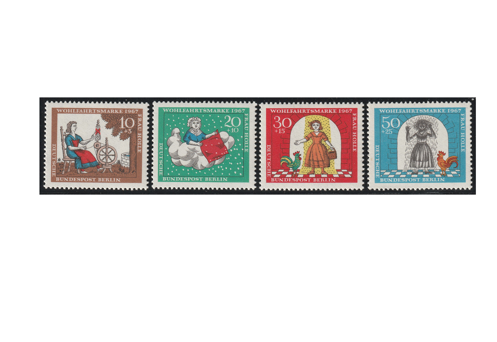 Briefmarken Berlin MiNr.: 310-313 ** Märchen IV