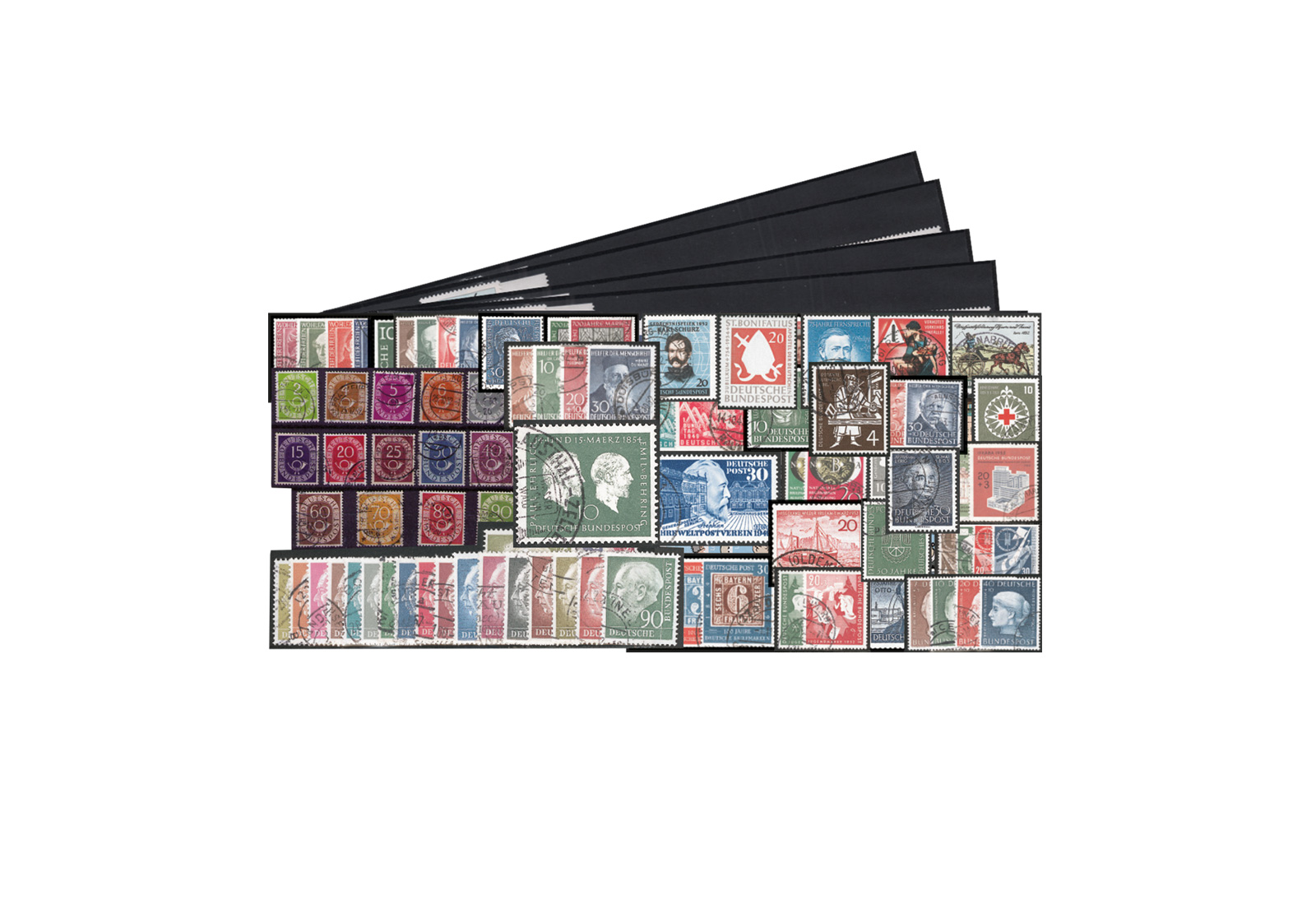 BRD Jahrgang 1949 bis 1959 Michel Nr. 111 bis 325 gestempelt