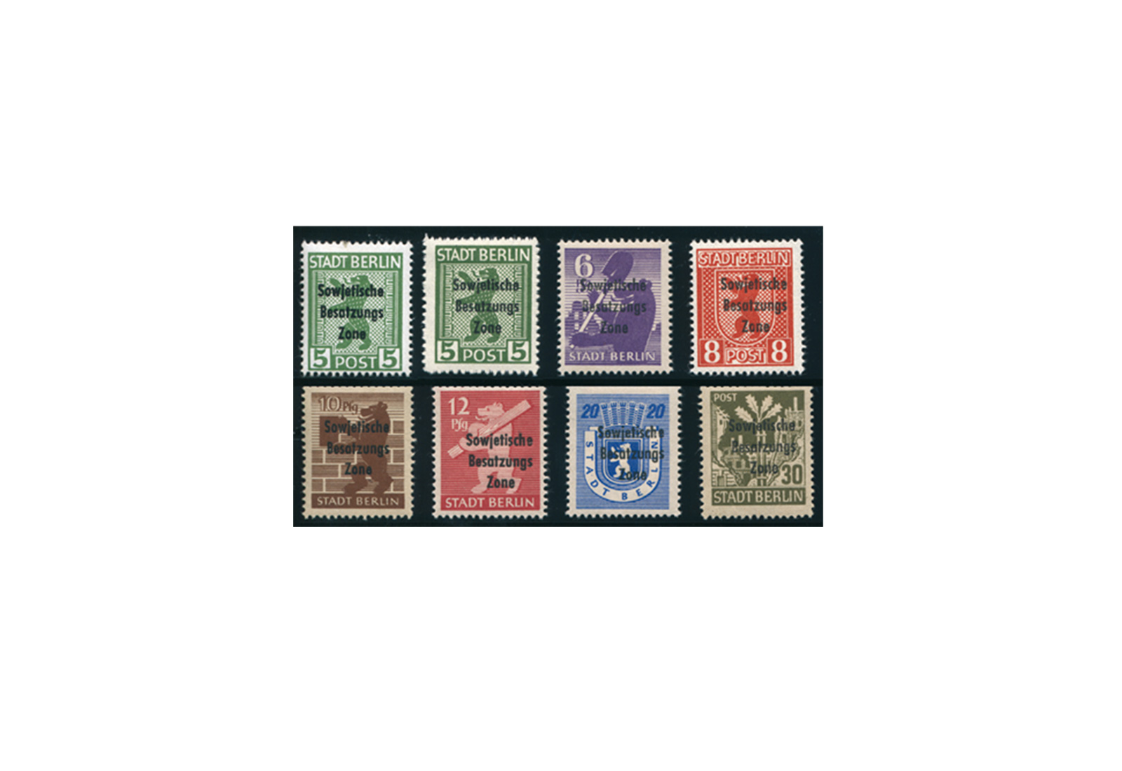 SBZ Mi.Nr. 200/206 A+B postfrisch