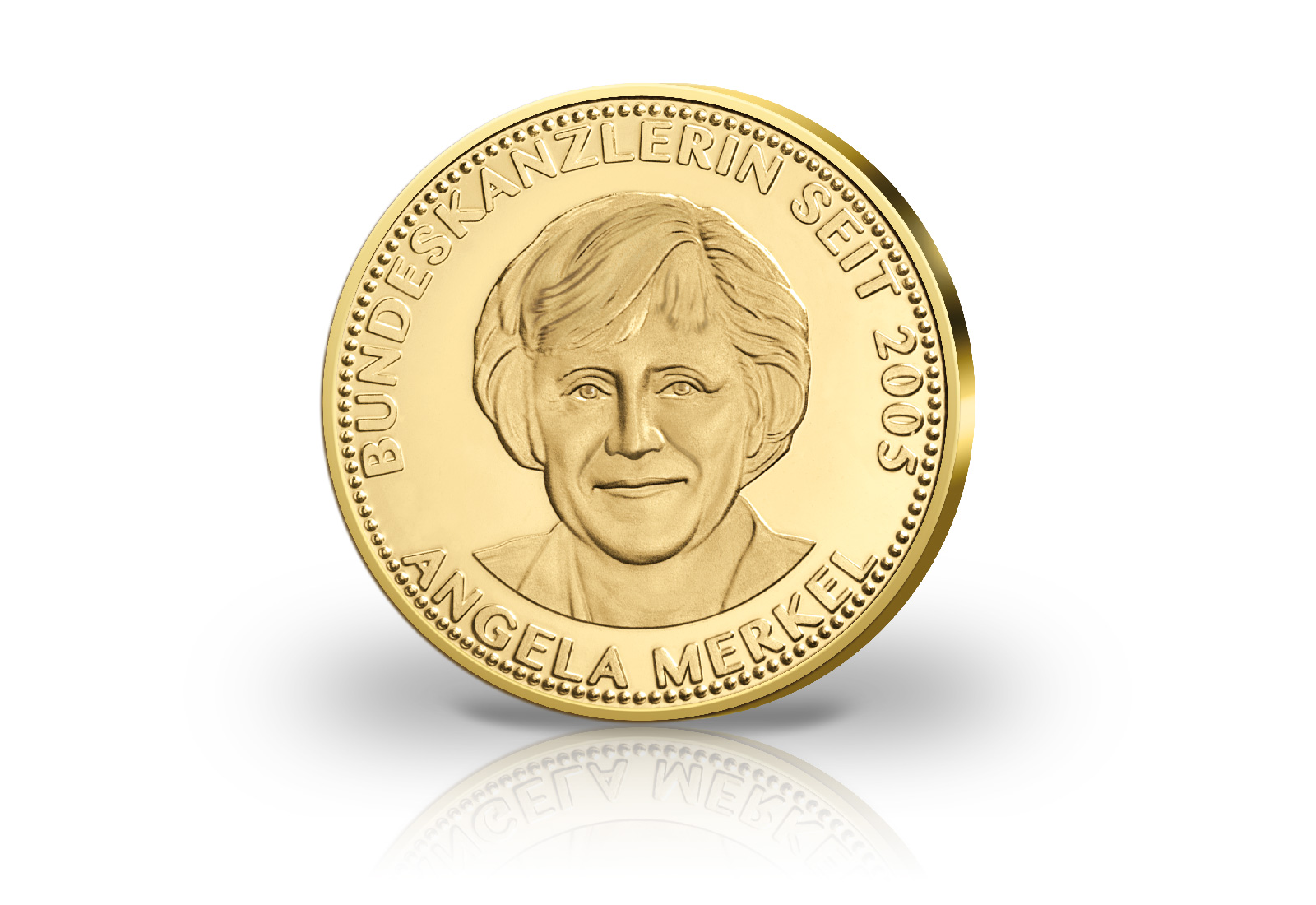 Goldausgabe 1/10 oz Angela Merkel PP im Etui