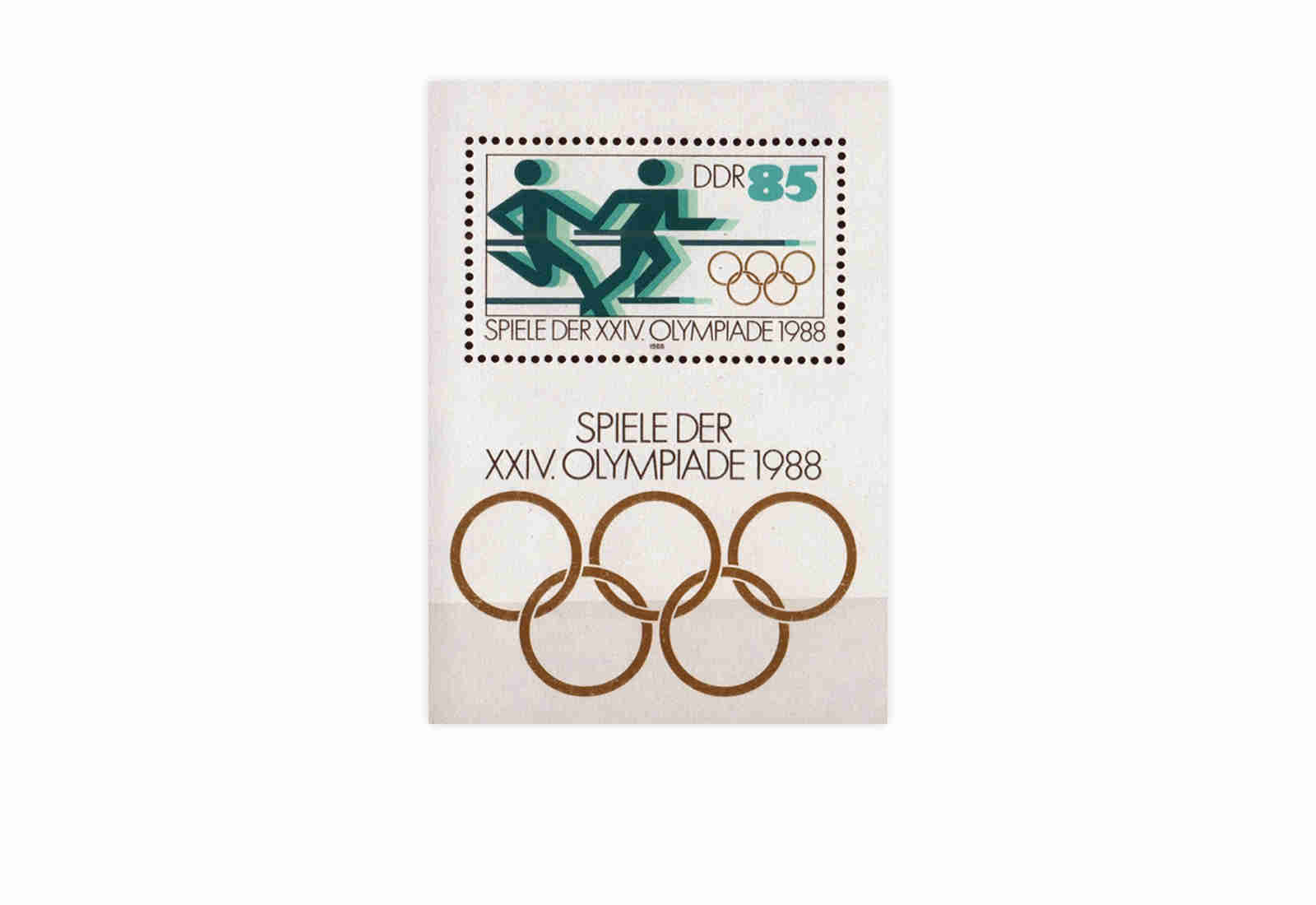 Briefmarken DDR Olympiade Seoul 1988 Block 94 postfrisch