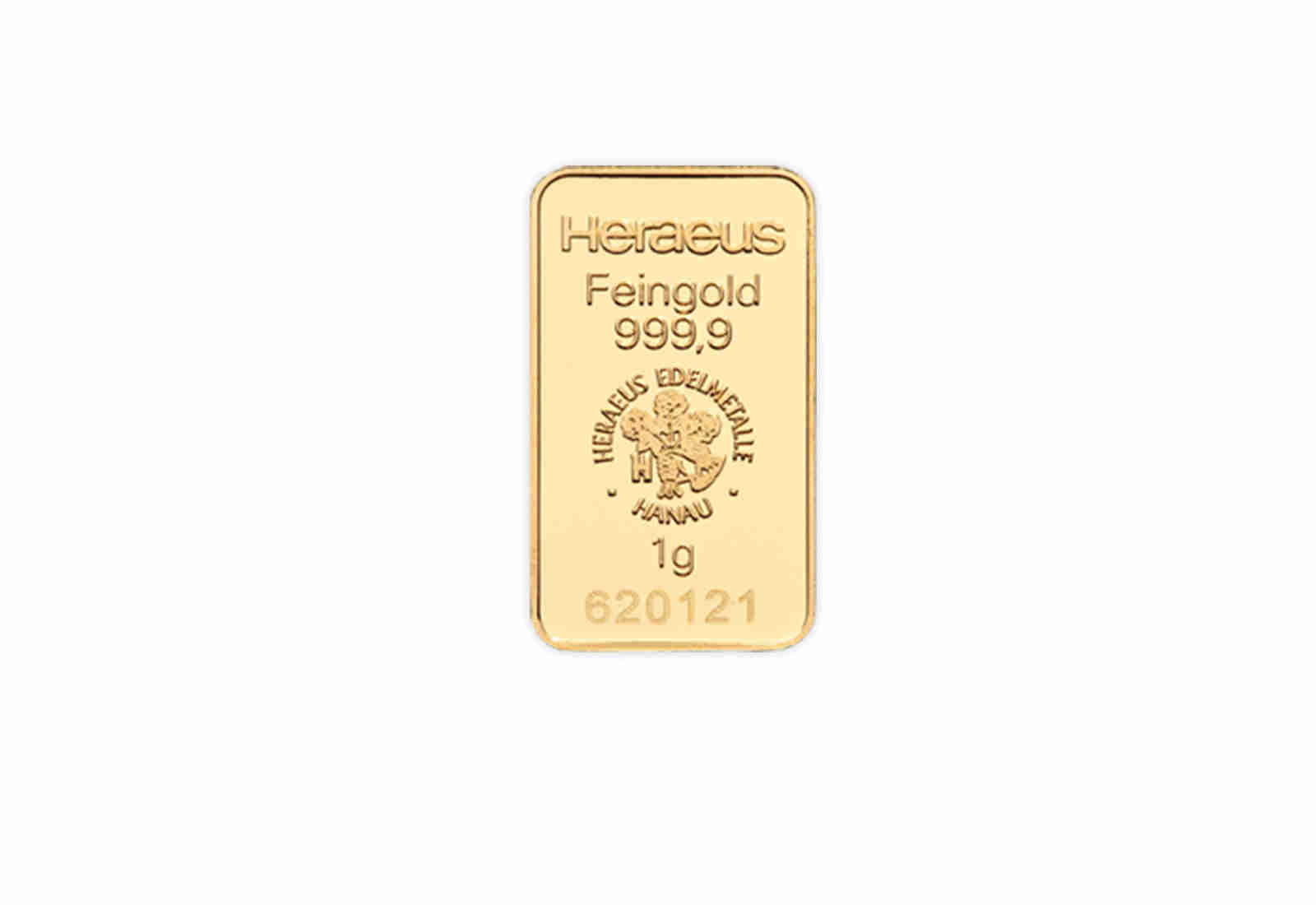 Goldbarren 1 g Motiv unserer Wahl