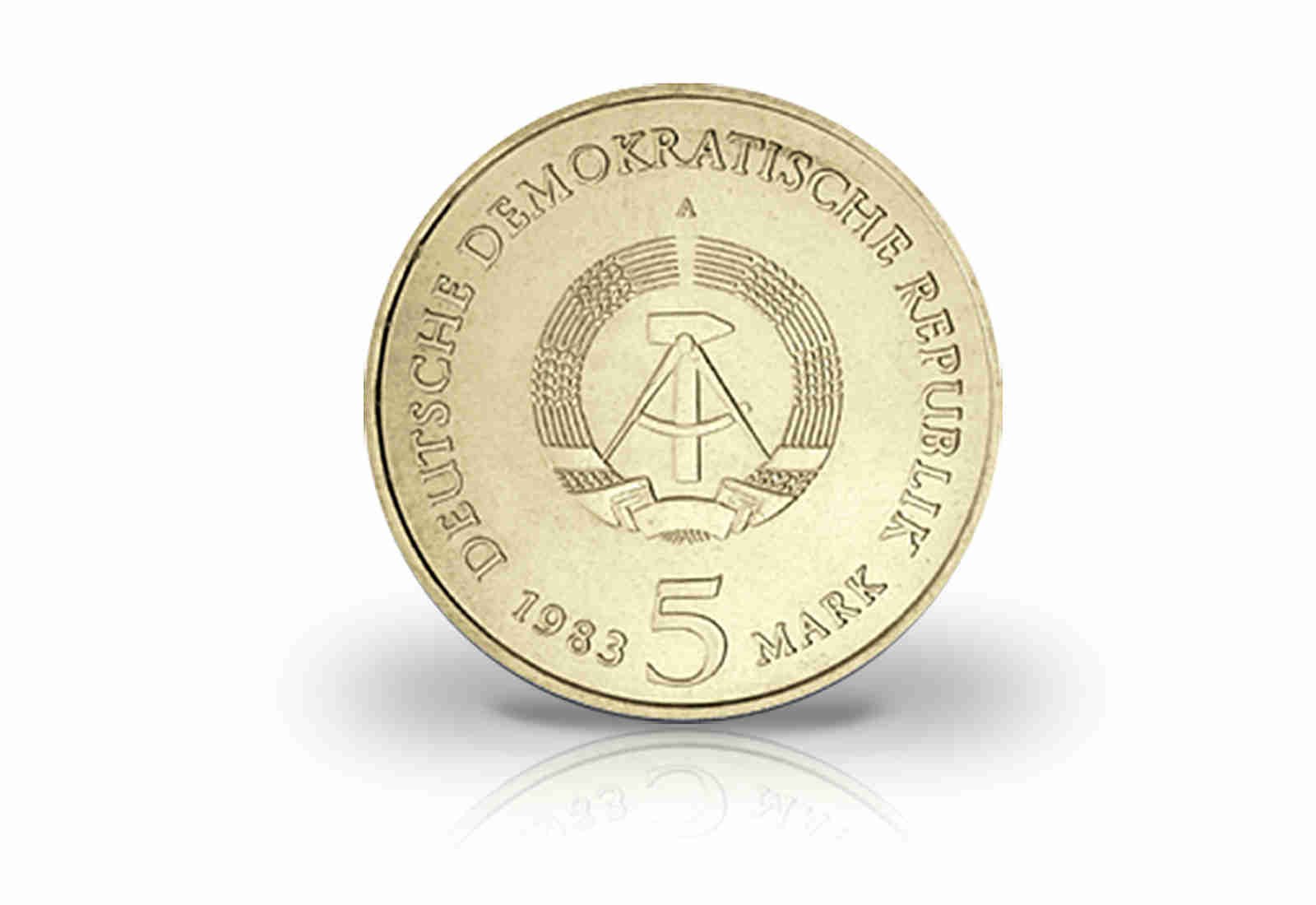 5 Mark Gedenkmünze 1983 DDR Luthers Geburtshaus Eisleben Jaeger-Nr. 1590