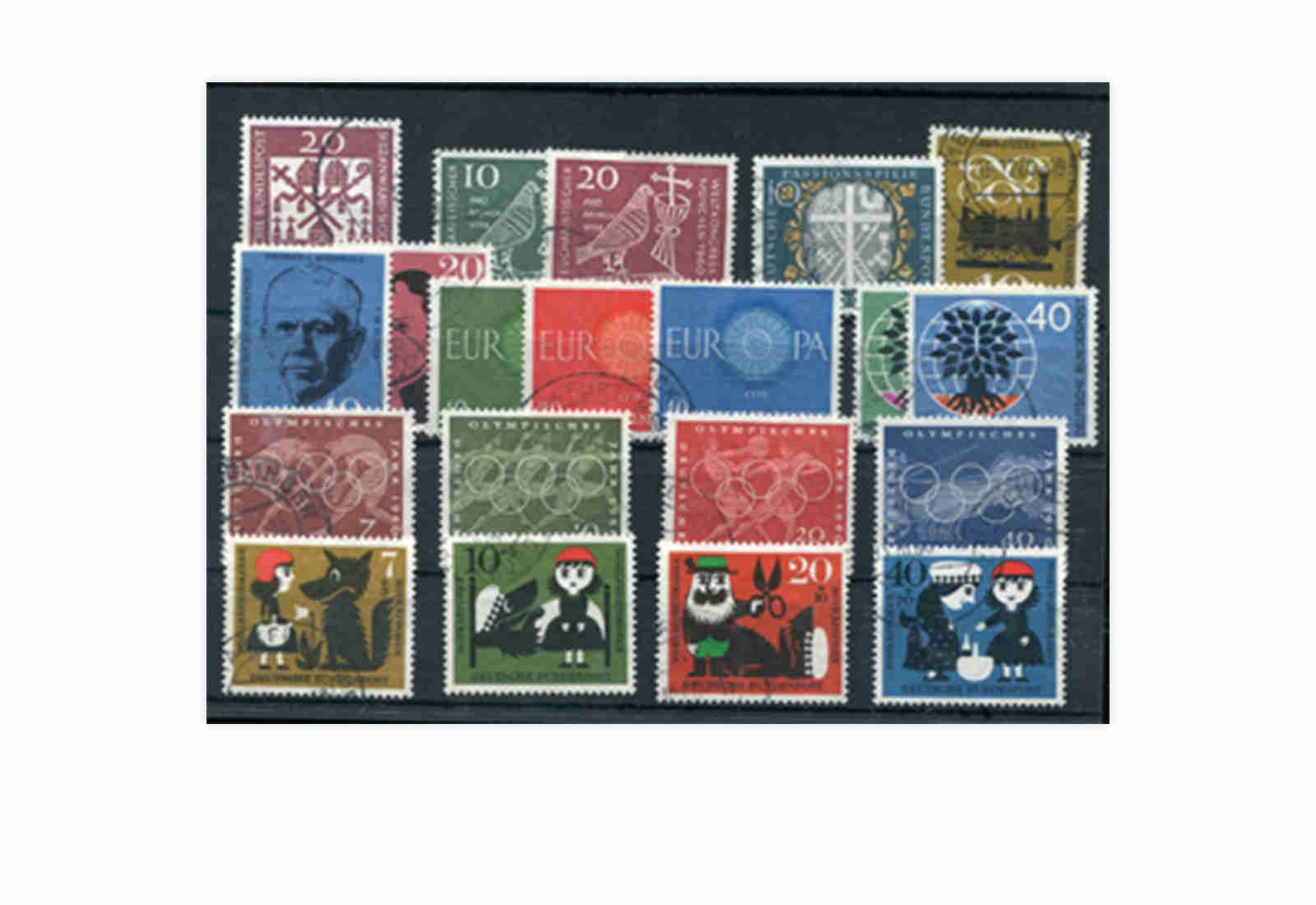 BRD Jahrgang 1960 Mi.Nr. 326-345 gestempelt