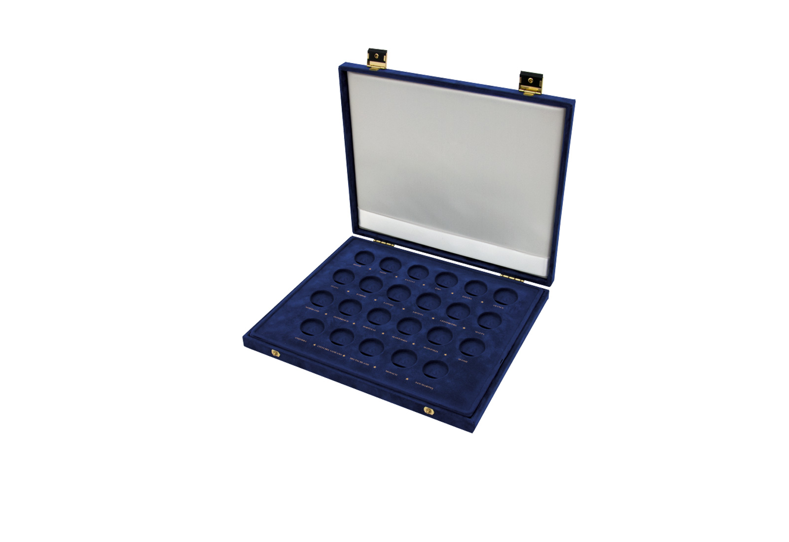 Velourskassette für die 2 Euro Gemeinschaftsausgabe "Europaflagge 2015"