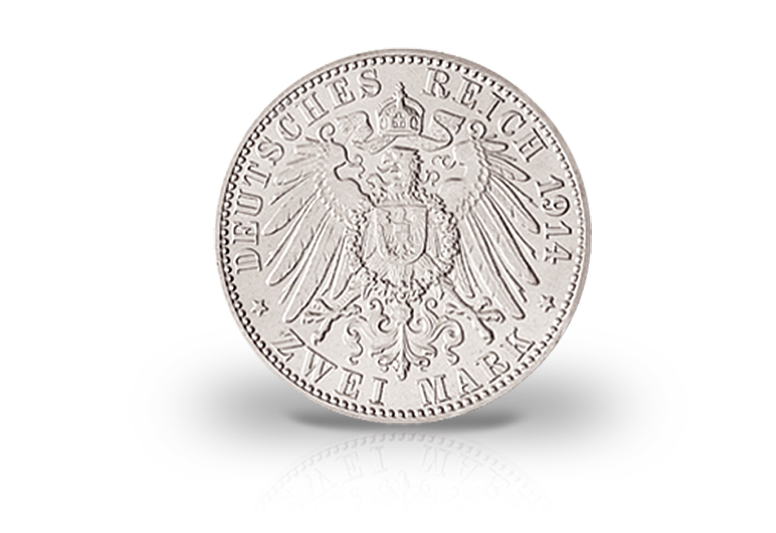 2 Mark 1914 Deutsches Kaiserreich Bayern Ludwig III. Jaeger-Nr. 51