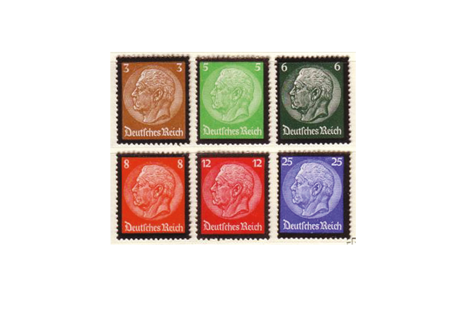 Deutsches Reich Mi.Nr. 548/553 postfrisch