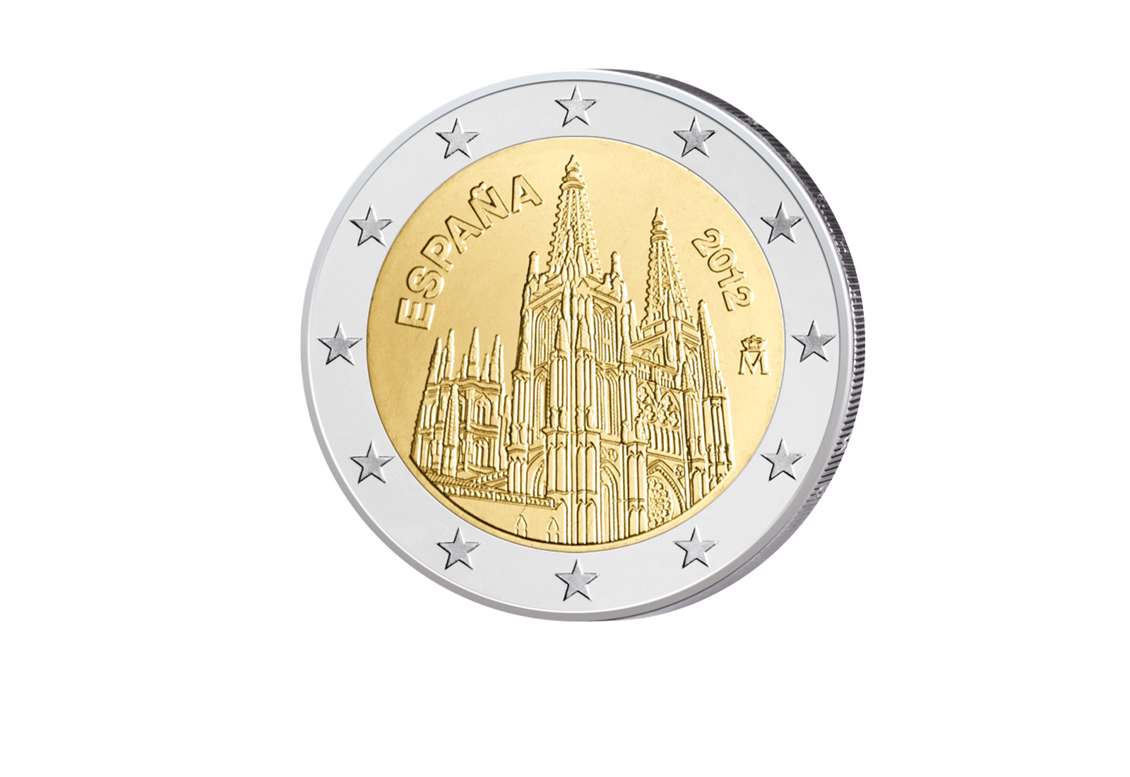 2 Euro 2012 Spanien Kathedrale von Burgos