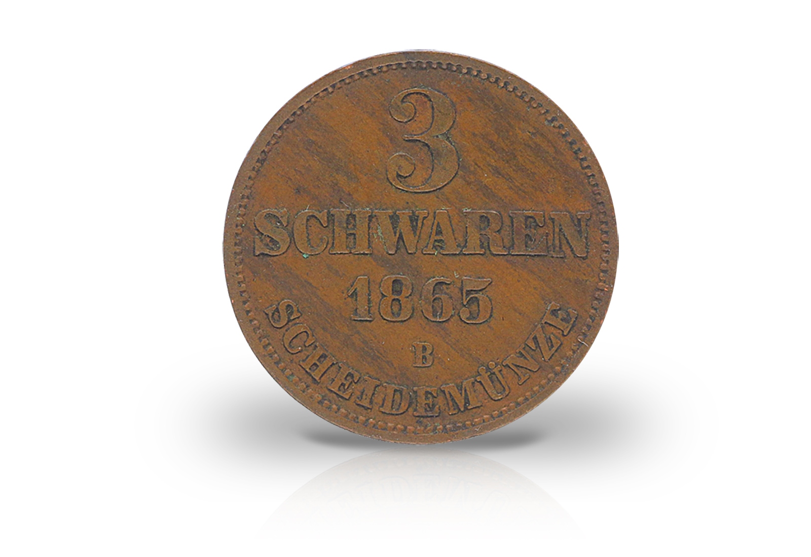 3 Schwaren 1858-1869 Oldenburg Wappen AKS 32