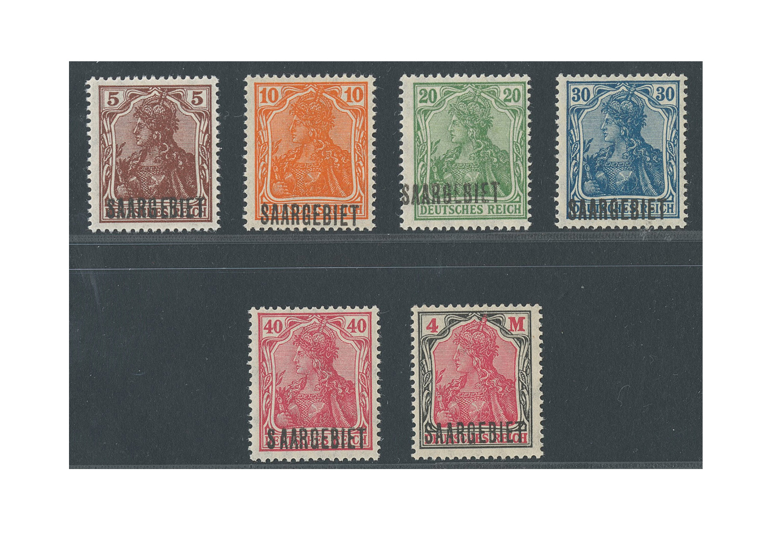 Briefmarken Saar 44/49 gest.