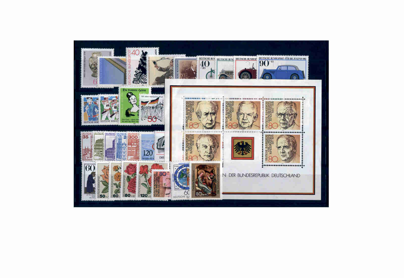 Briefmarken BRD Jahrgang 1982  Max und Moritz-Jubiläum (inkl. Wilhelm Busch-Marke) postfrisch