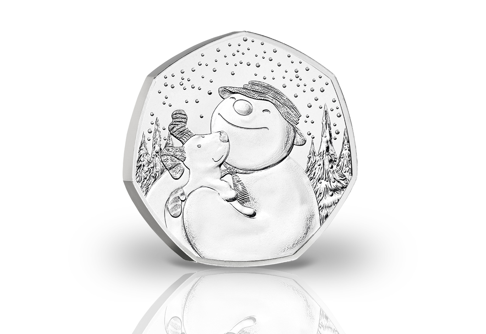 50 Pence 2022 Großbritannien The Snowman st
