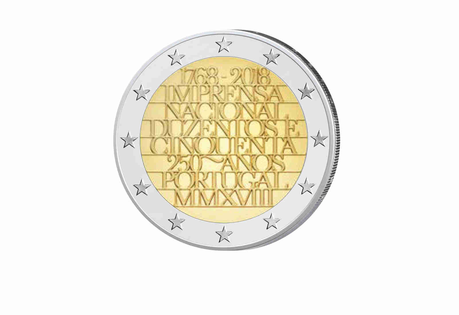 2 Euro 2018 Portugal 250 Jahre Nationale Druckerei