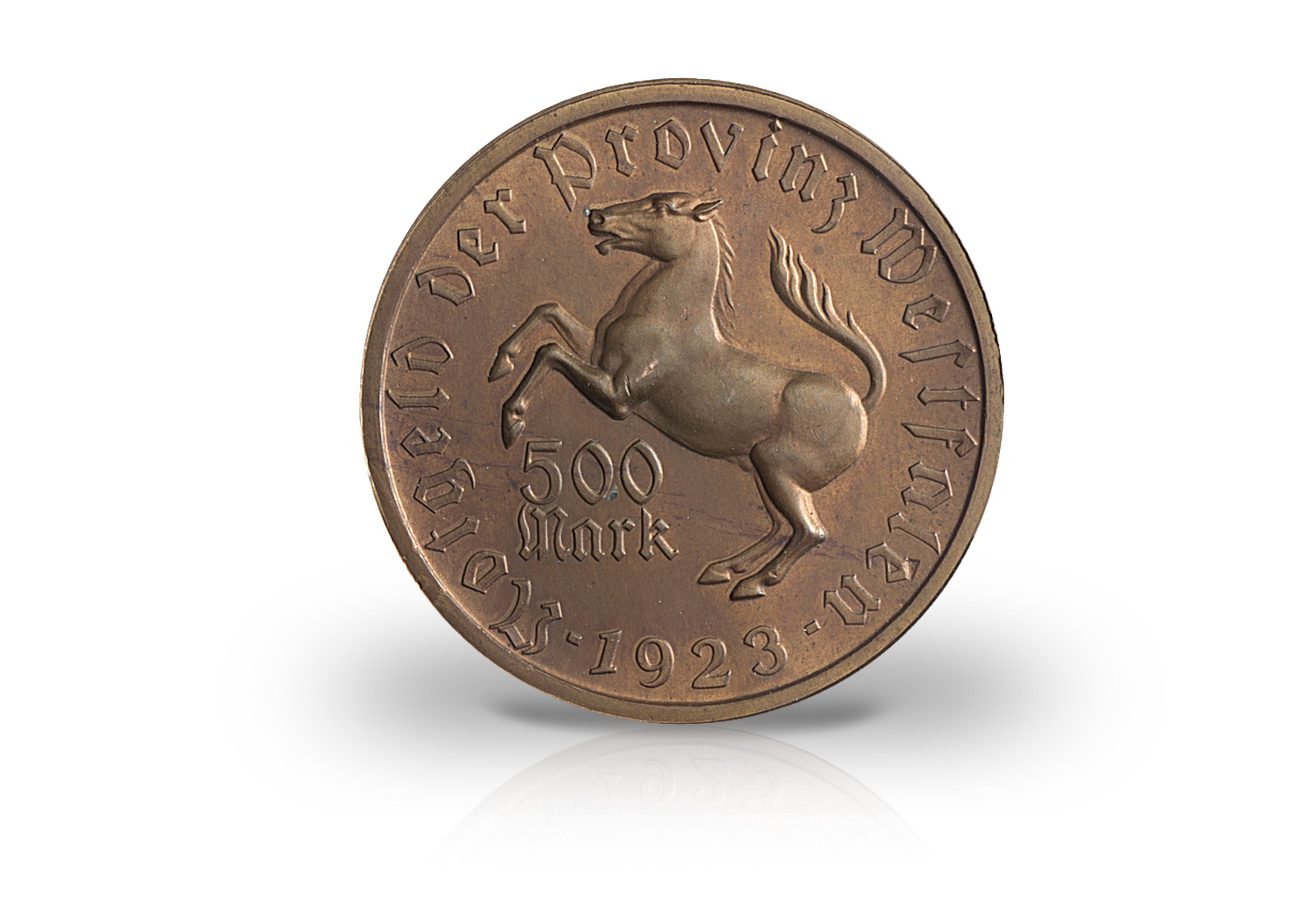 500 Mark Notgeldmünze 1923 Weimarer Republik Westfalen N19