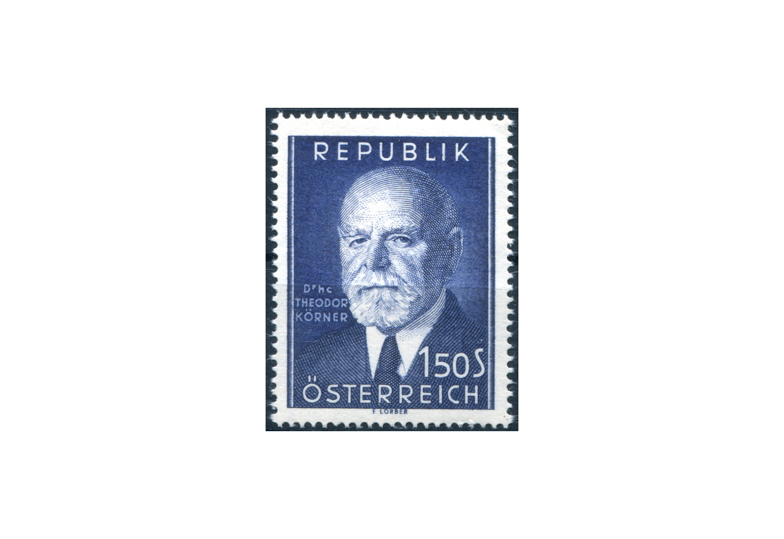 Österreich Einzelausgabe 1953 80. Geburtstag von Theodor Körner Michel Nr. 982 postfrisch