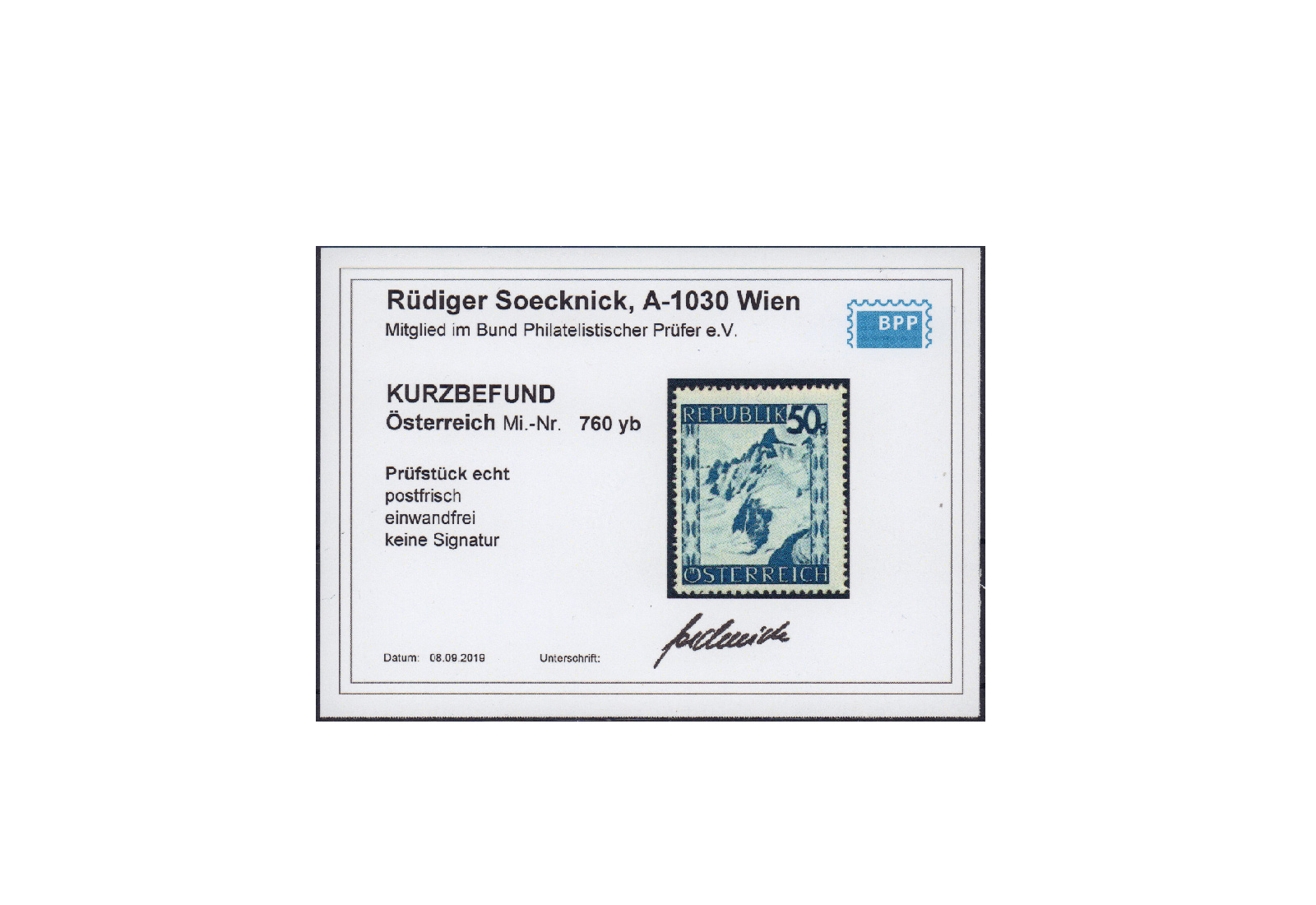 Briefmarke Österreich Landschaften 1945/1947 Michel-Nr. 760 yb postfrisch Kurzbefund