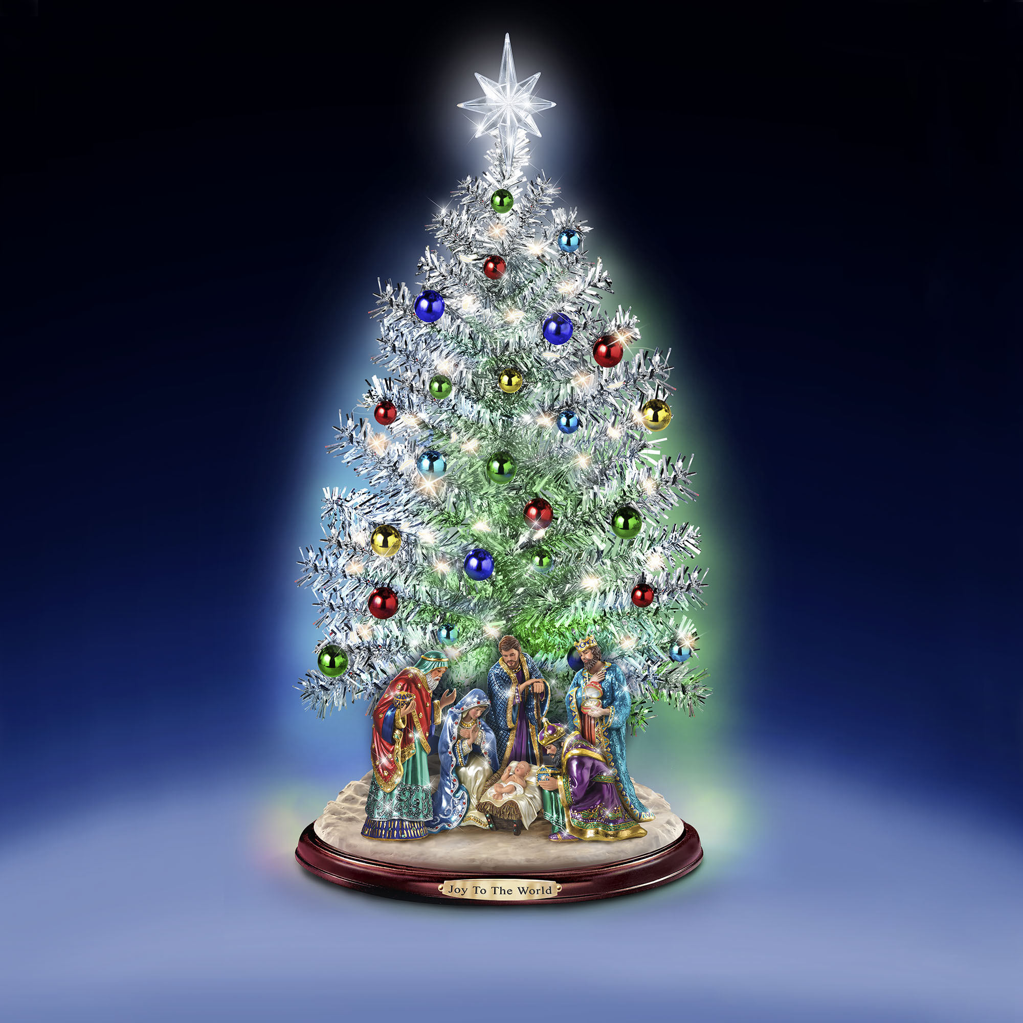 Silbersegen, Freude in der Welt - Tischchristbaum