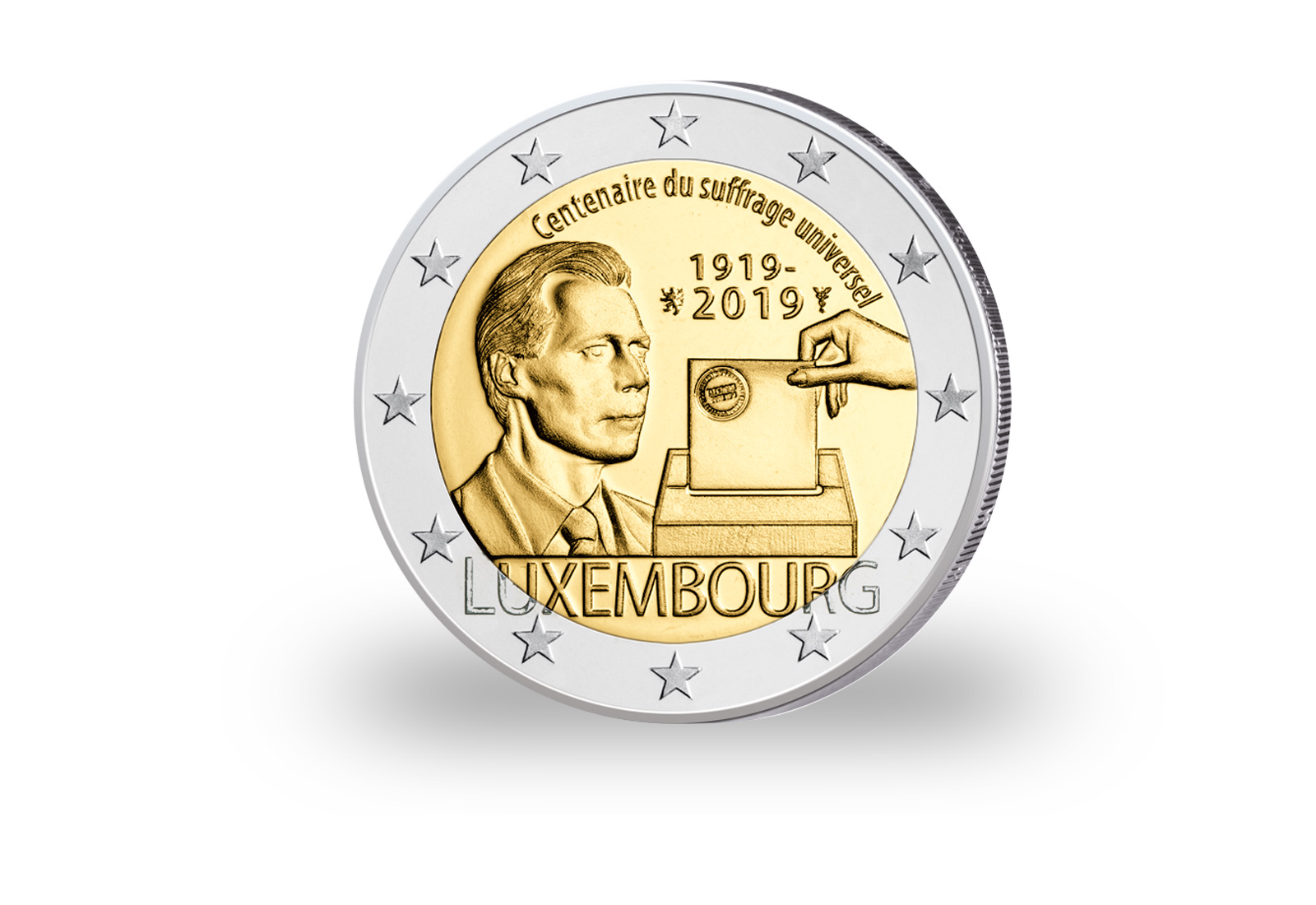 2 Euro 2019 Luxemburg 100 Jahre Allgemeines Wahlrecht