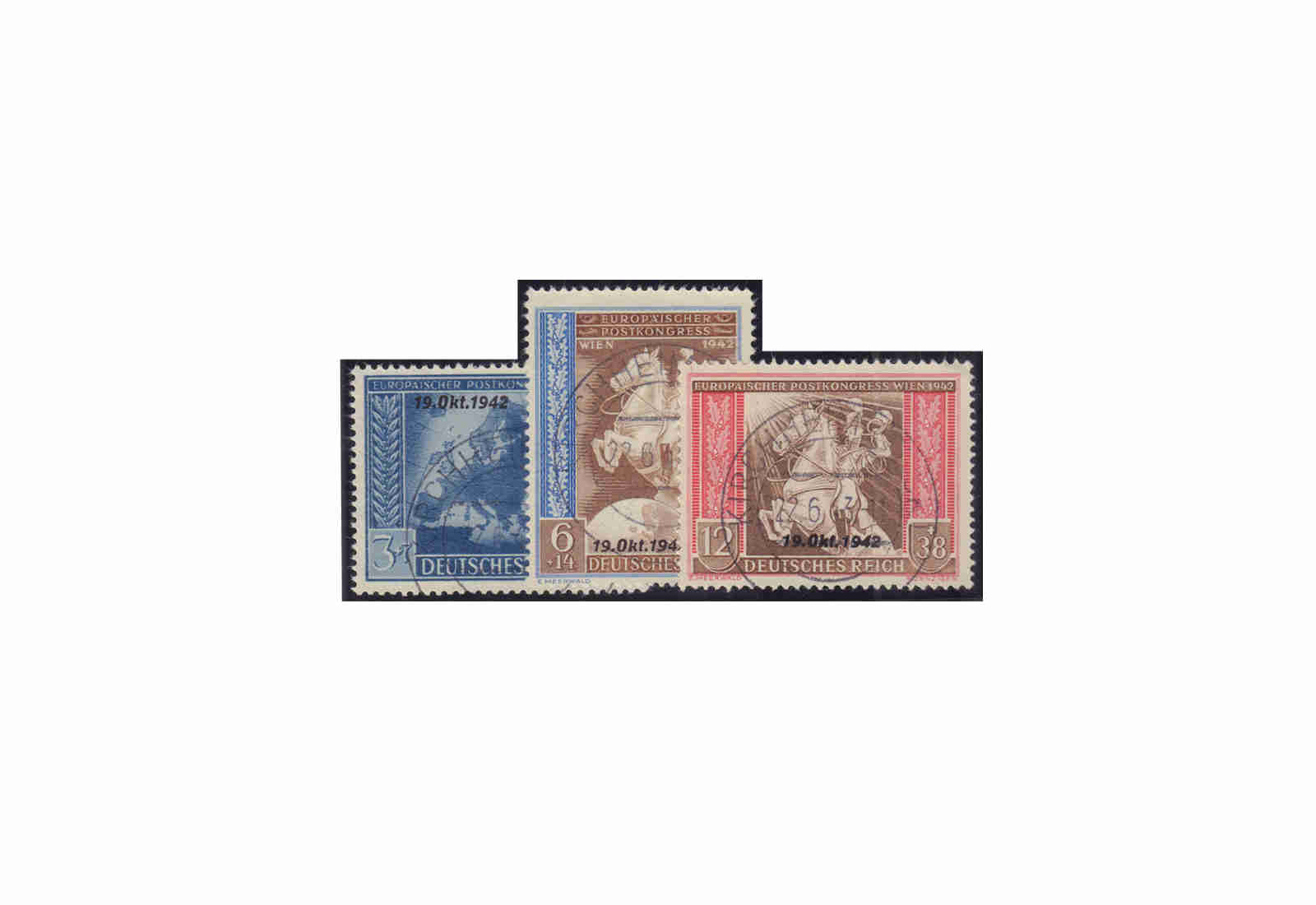 Deutsches Reich Mi.Nr. 823-825 gest.