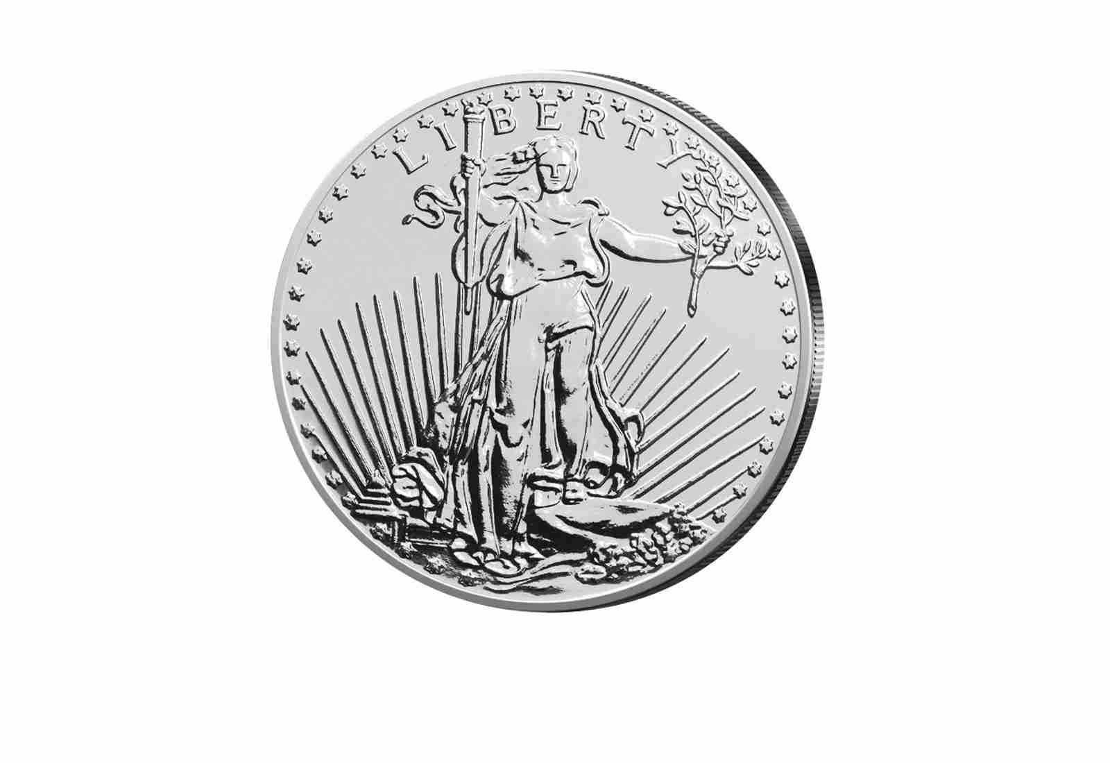 St. Faudens Double Eagle Design 1oz Silber USA