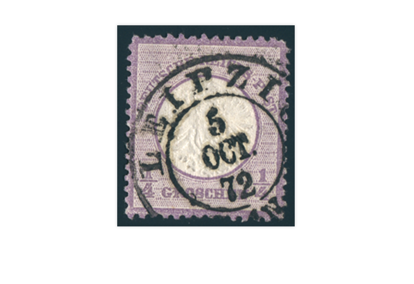 Briefmarke Deutsches Reich Brustschild 1872 Michel-Nr. 16 gestempelt