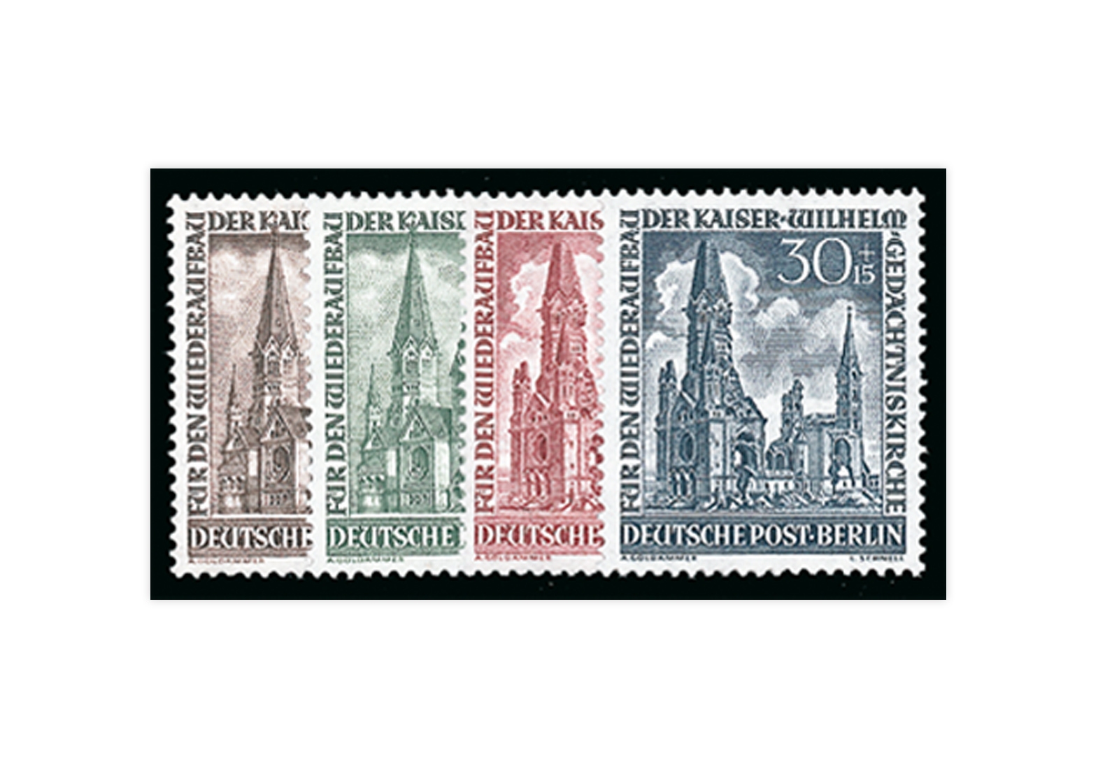 Berlin Frühausgaben Mi.Nr. 106/109 postfrisch