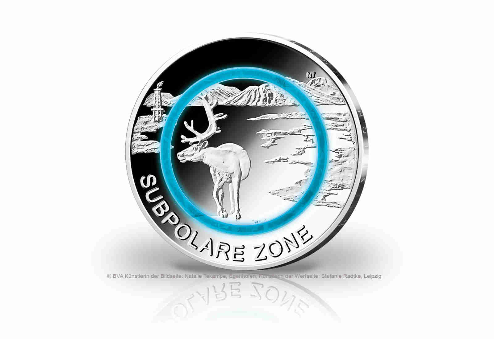 5 Euro 2020 Deutschland Subpolare Zone mit Polymerring st Prägestätte G