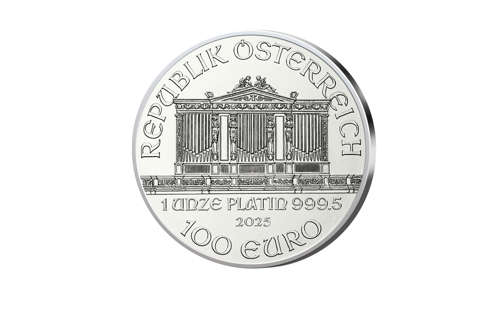 Wiener Philharmoniker 1 oz Platin 2025 Österreich