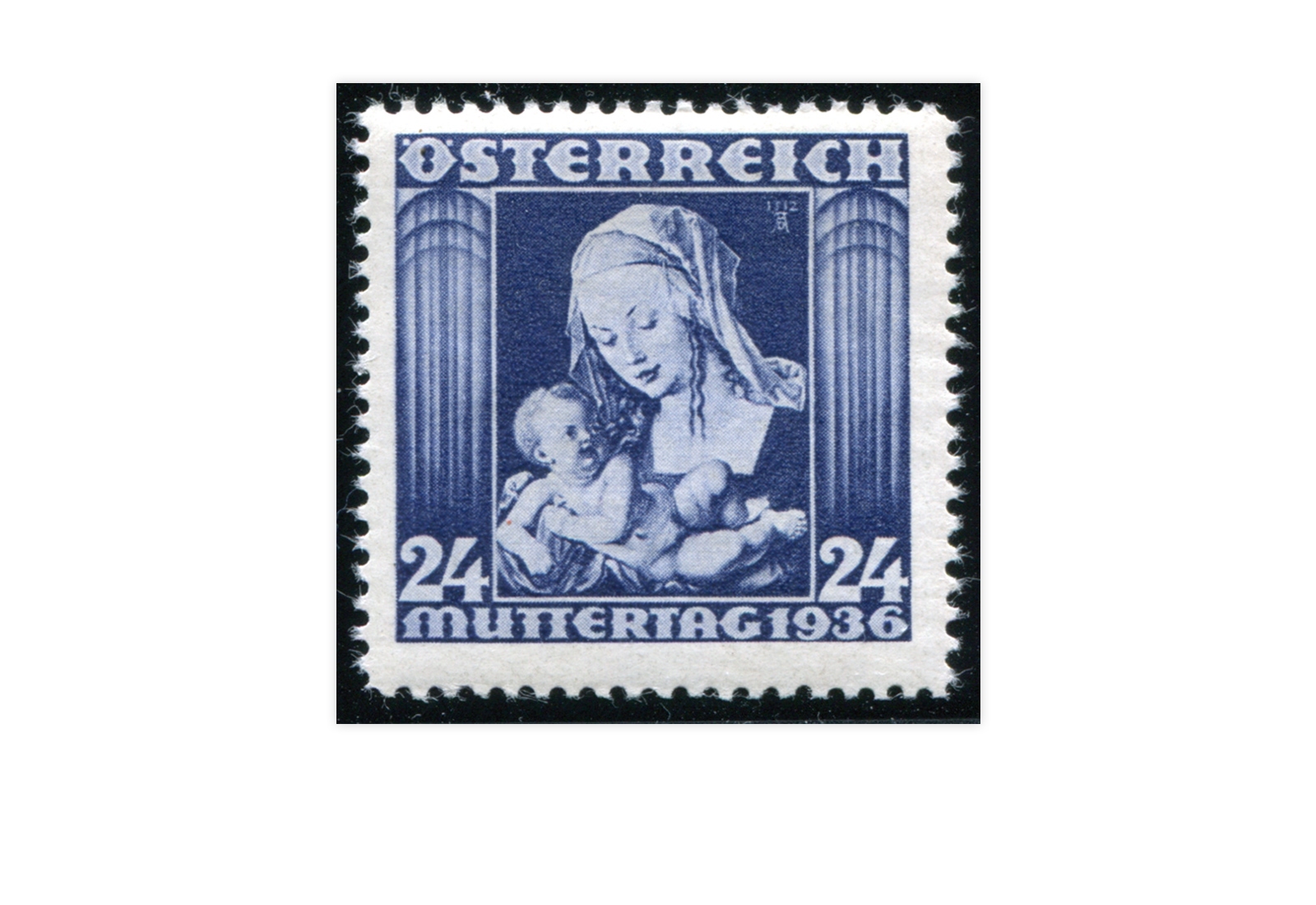 Briefmarke 1. Republik Österreich Muttertag 1936 Michel-Nr. 627 postfrisch