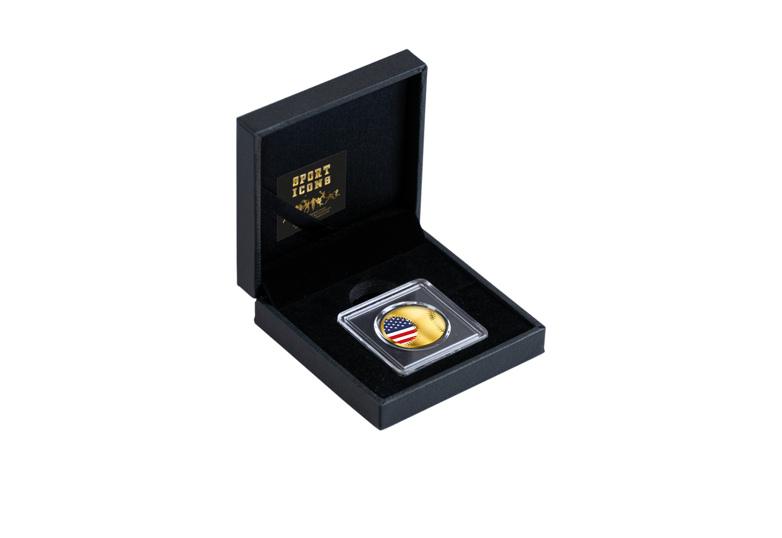 Goldmünze Baseball USA 999/1000 Gold Geschenk inkl. Etui Sport