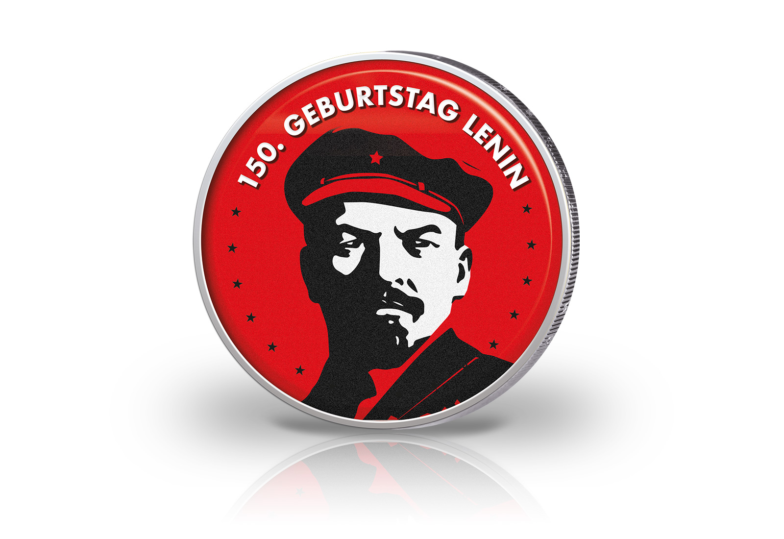 2 Euro mit Farbmotiv 150. Geburtstag von Lenin