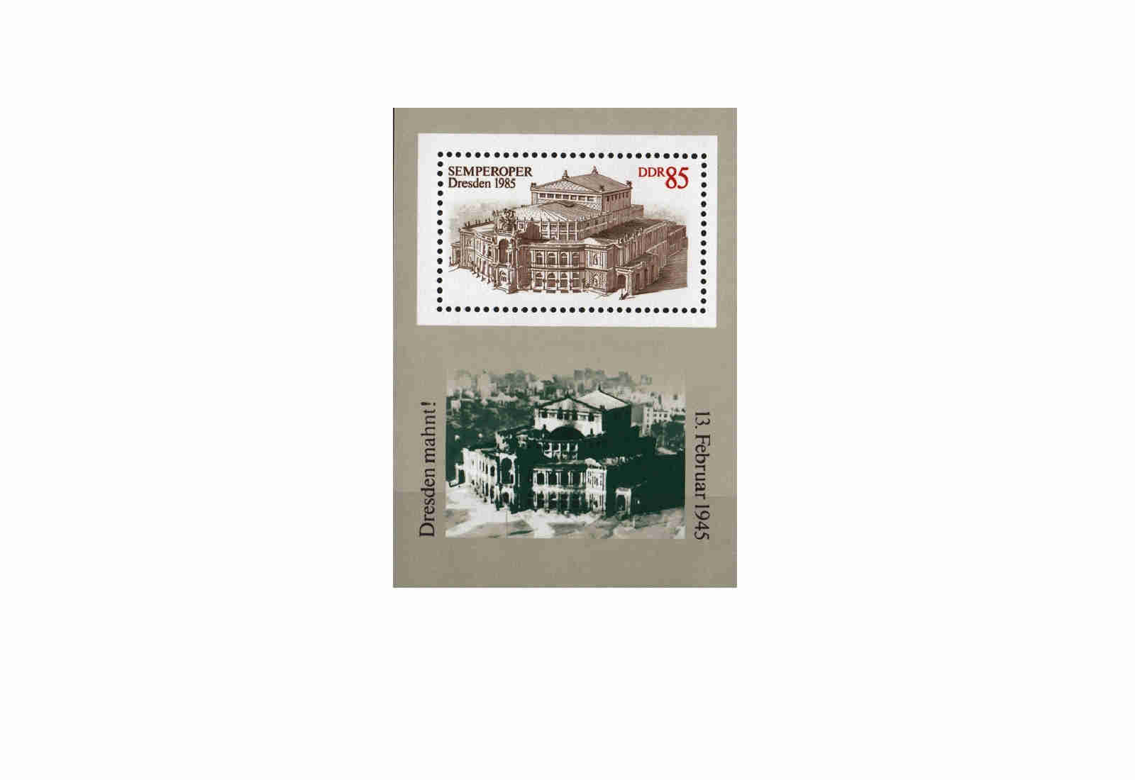 DDR Block 80 Semperoper Dresden 1985 **