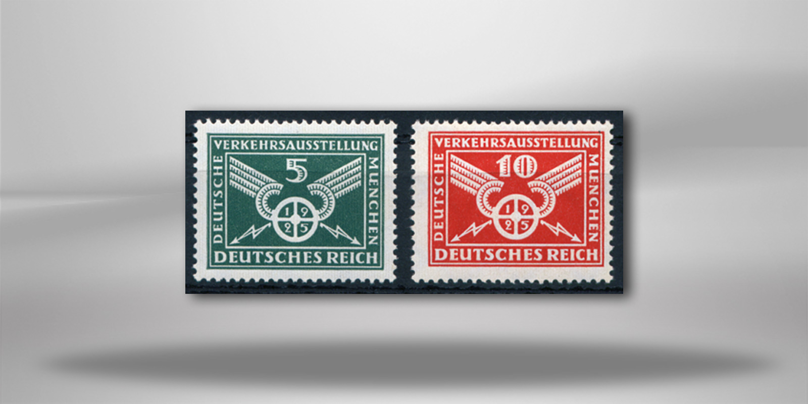 Briefmarken Deutsches Reich 1925 Michel-Nr. 370/71 Falz