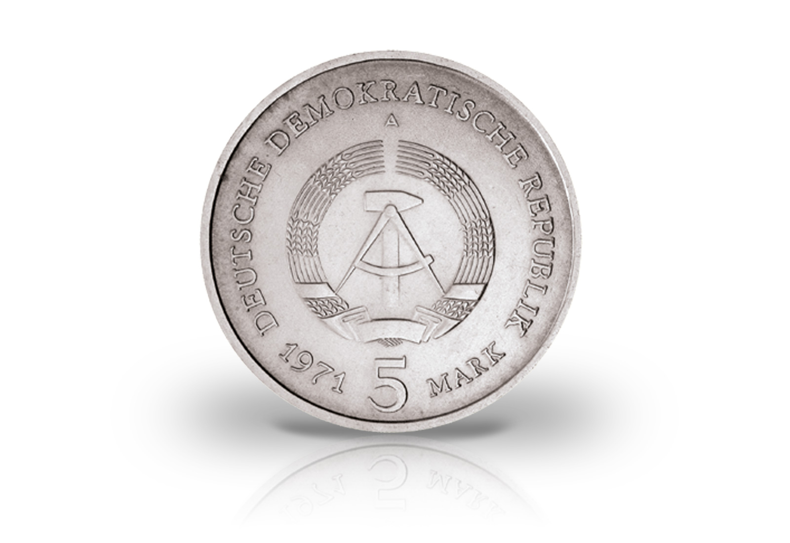 5 Mark Gedenkmünze 1971-1990 DDR Brandenburger Tor Jaeger-Nr. 1536