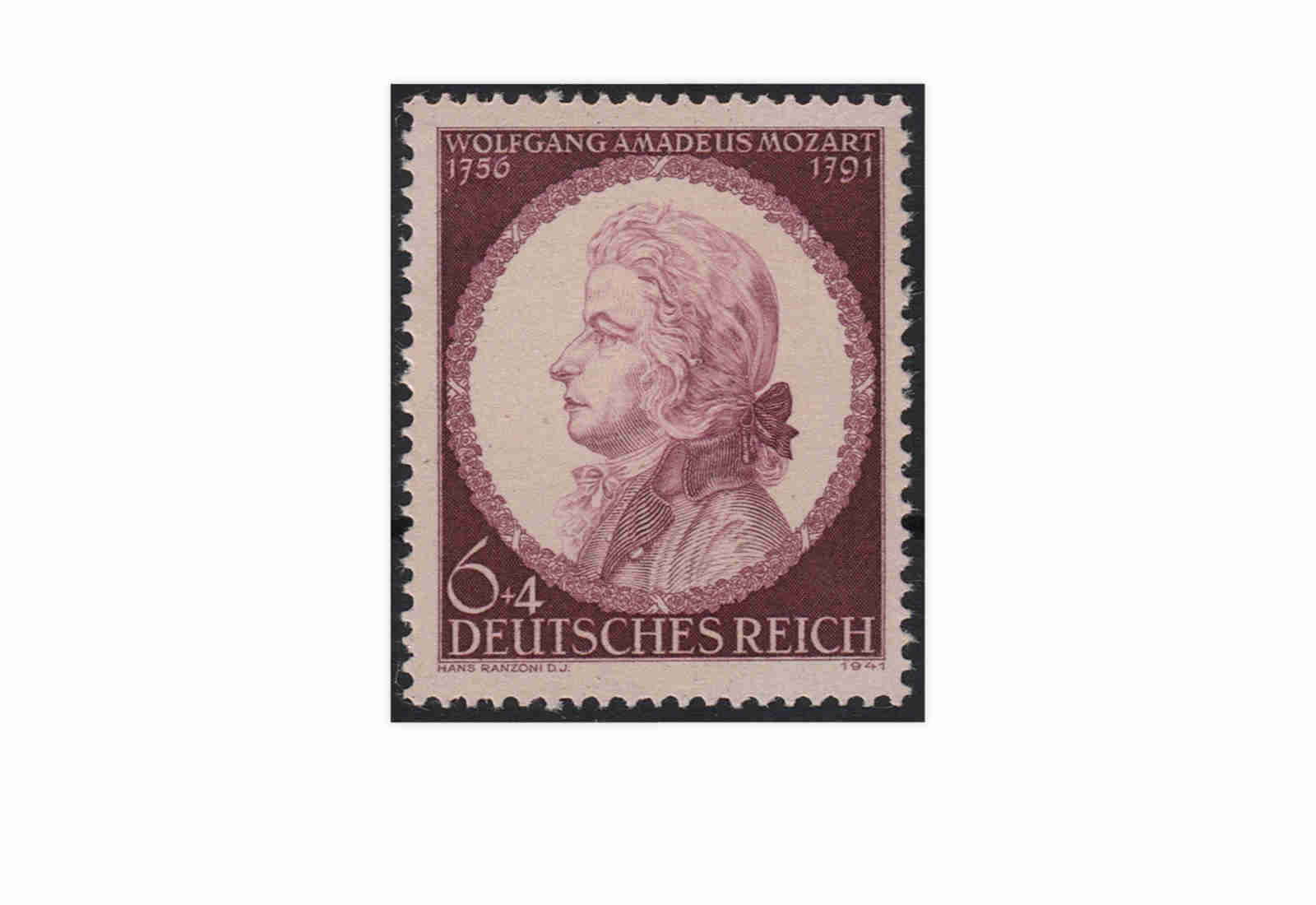 Briefmarken Deutsches Reich 150. Todestag von Wolgang Amadeus Mozart 1942 Michel-Nr. 810 postfrisch