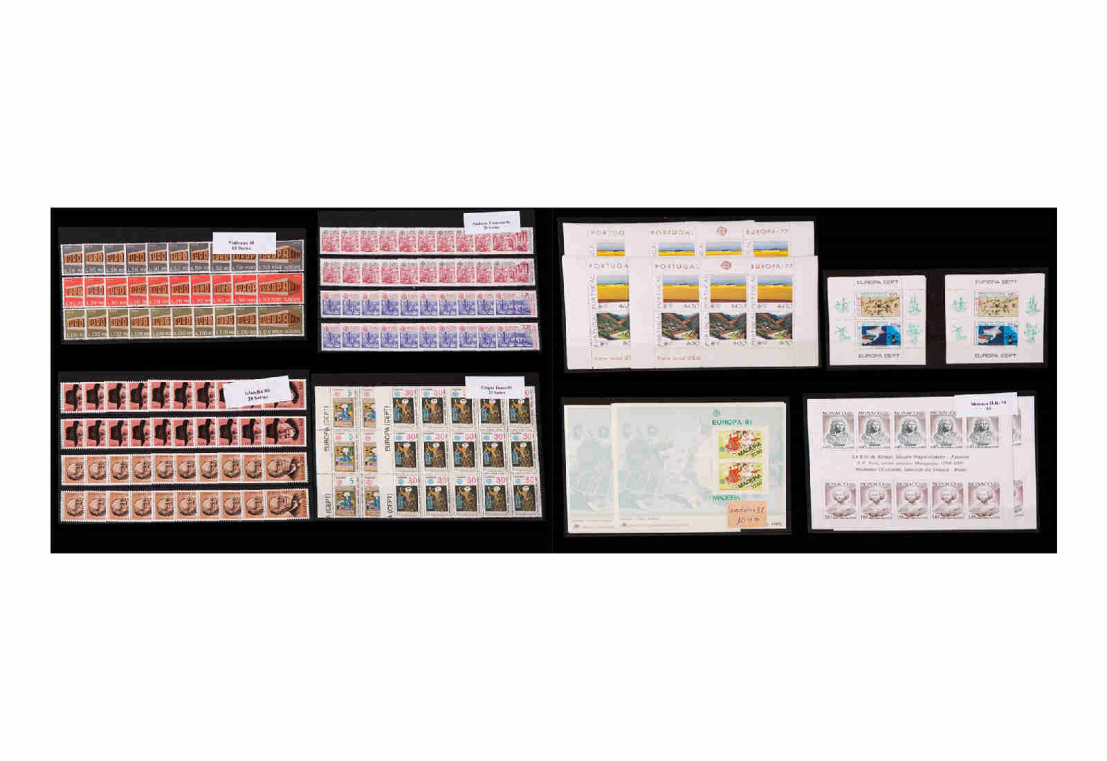Briefmarken CEPT Blocks und 1000 Ausgaben aus 1961-1992 postfrisch