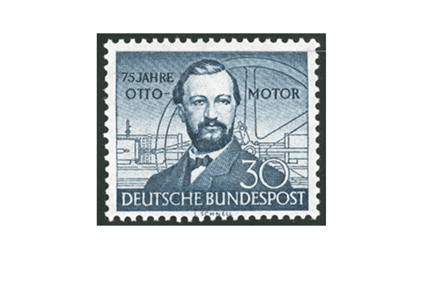 Briefmarke BRD 75 Jahre Ottomotor 1952 Michel-Nr. 150 postfrisch
