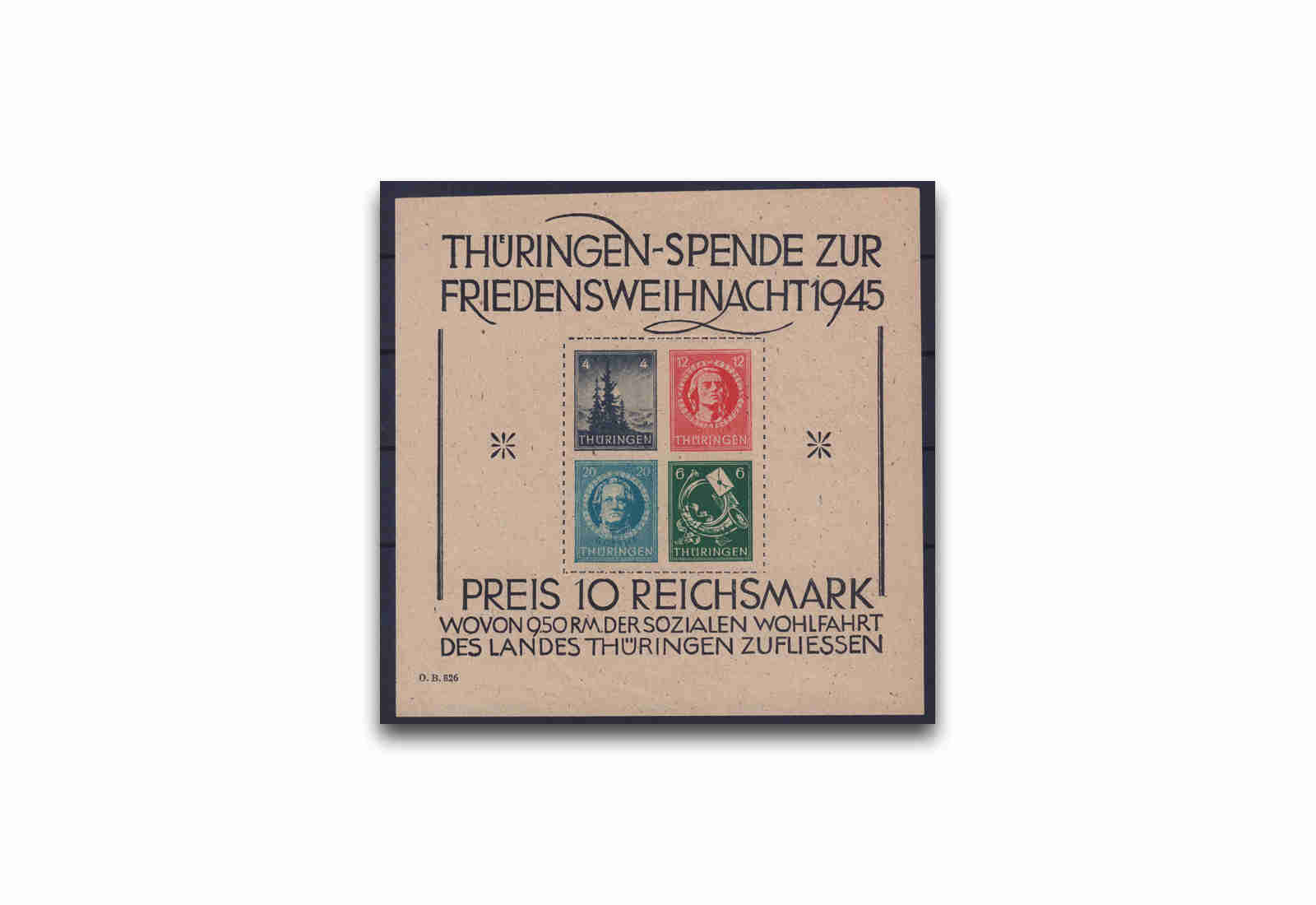 SBZ Block 2 v postfrisch mit Fotoattest BPP