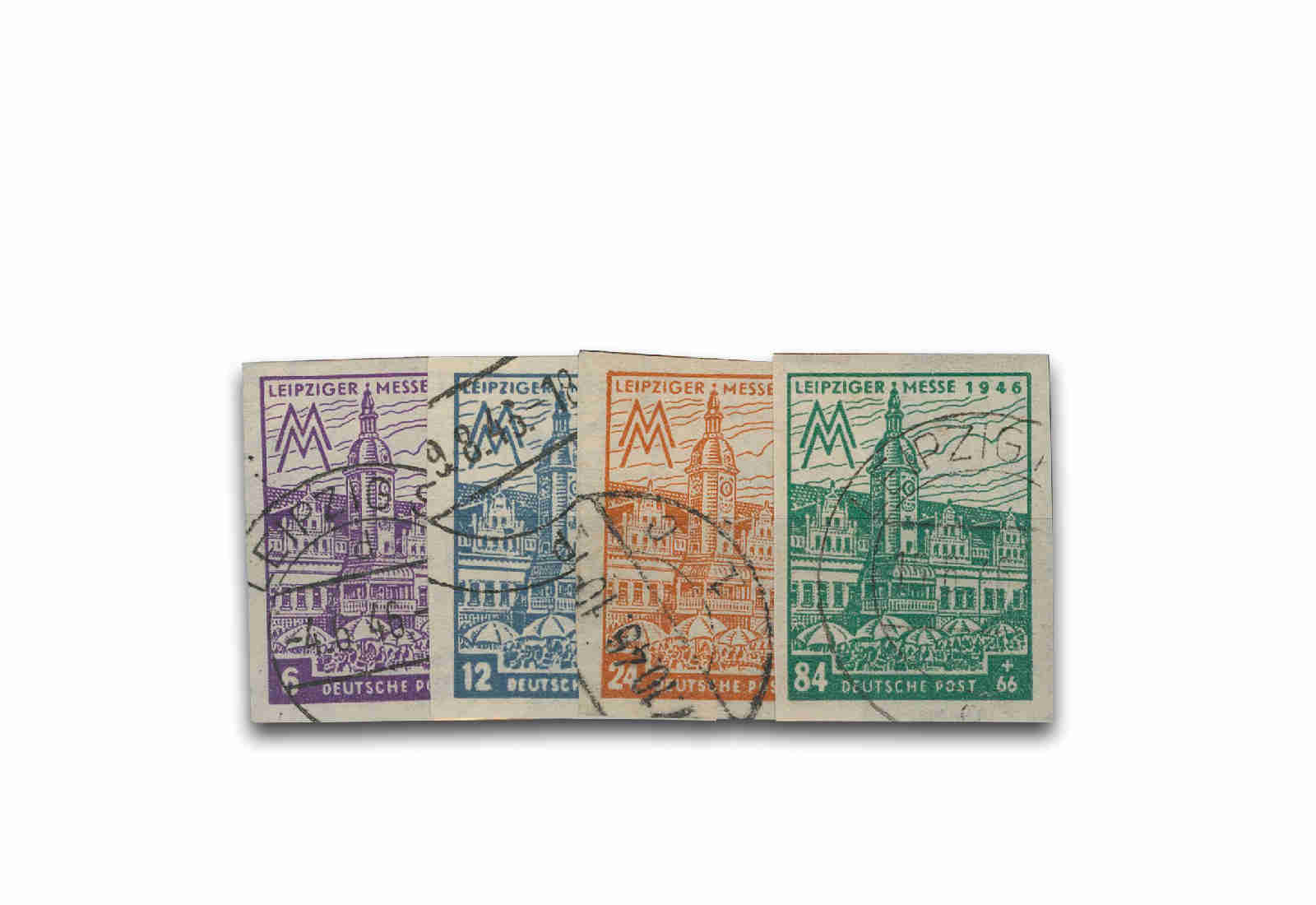 Briefmarken SBZ Michel-Nr. 162BX/165BX gestempelt