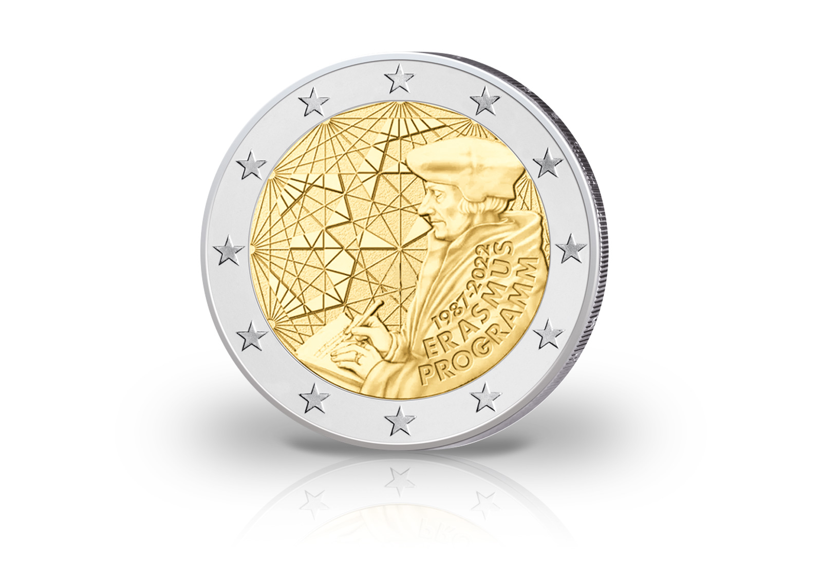 2 Euro 2022 Malta 35-jähriges Bestehen des Erasmus-Programms