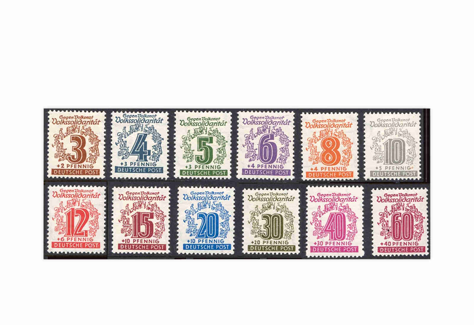 SBZ Mi.Nr. 138/149y gestempelt