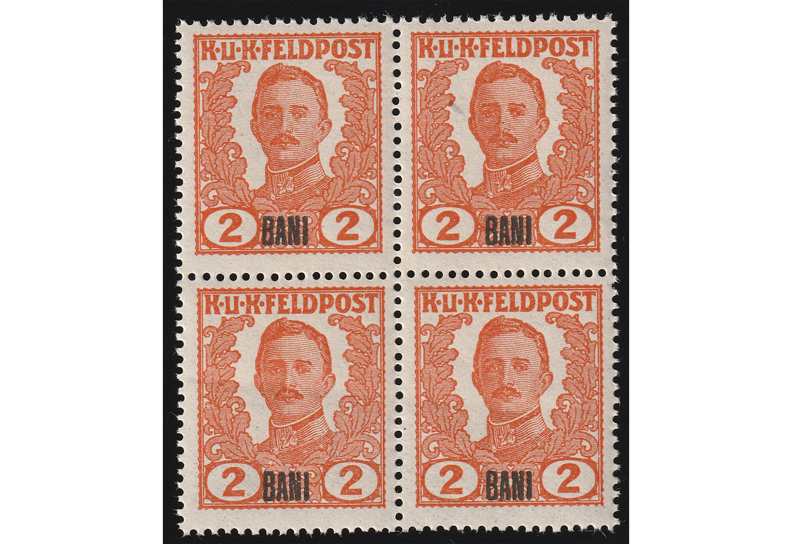 Ausgabe für Rumänien II ** VB Österr.-ungar.Feldpost 2 Bani