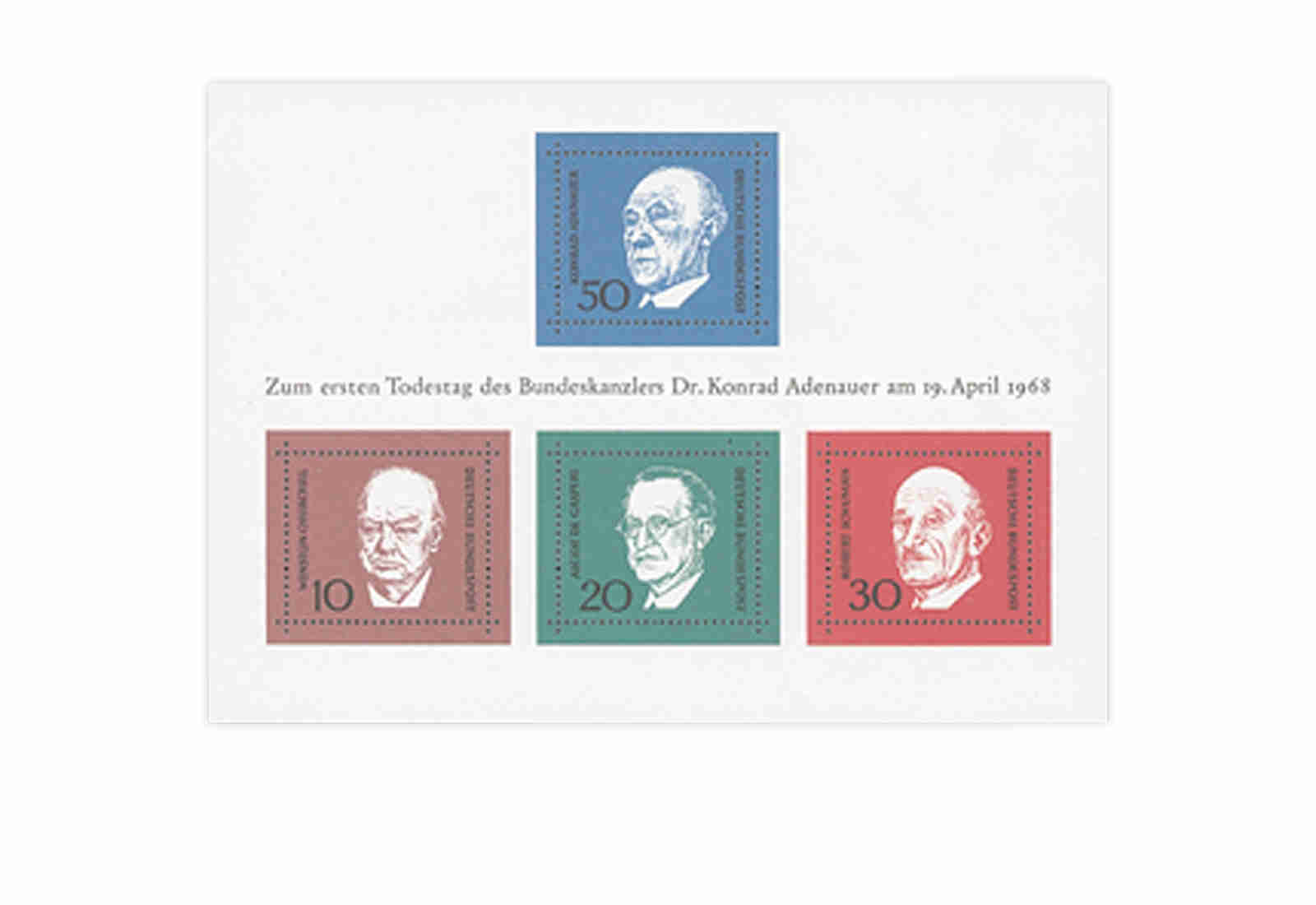 Briefmarken BRD 1968 Block 4 gestempelt