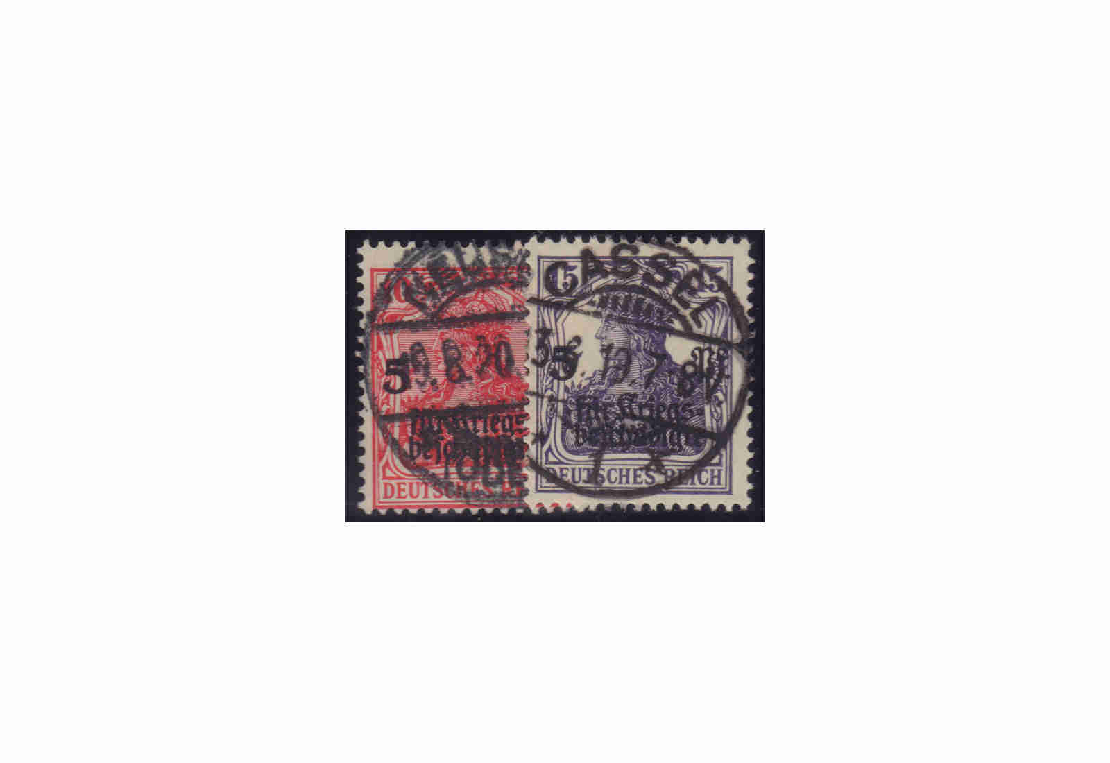 Deutsches Reich Michel-Nr. 105/106 gestempelt