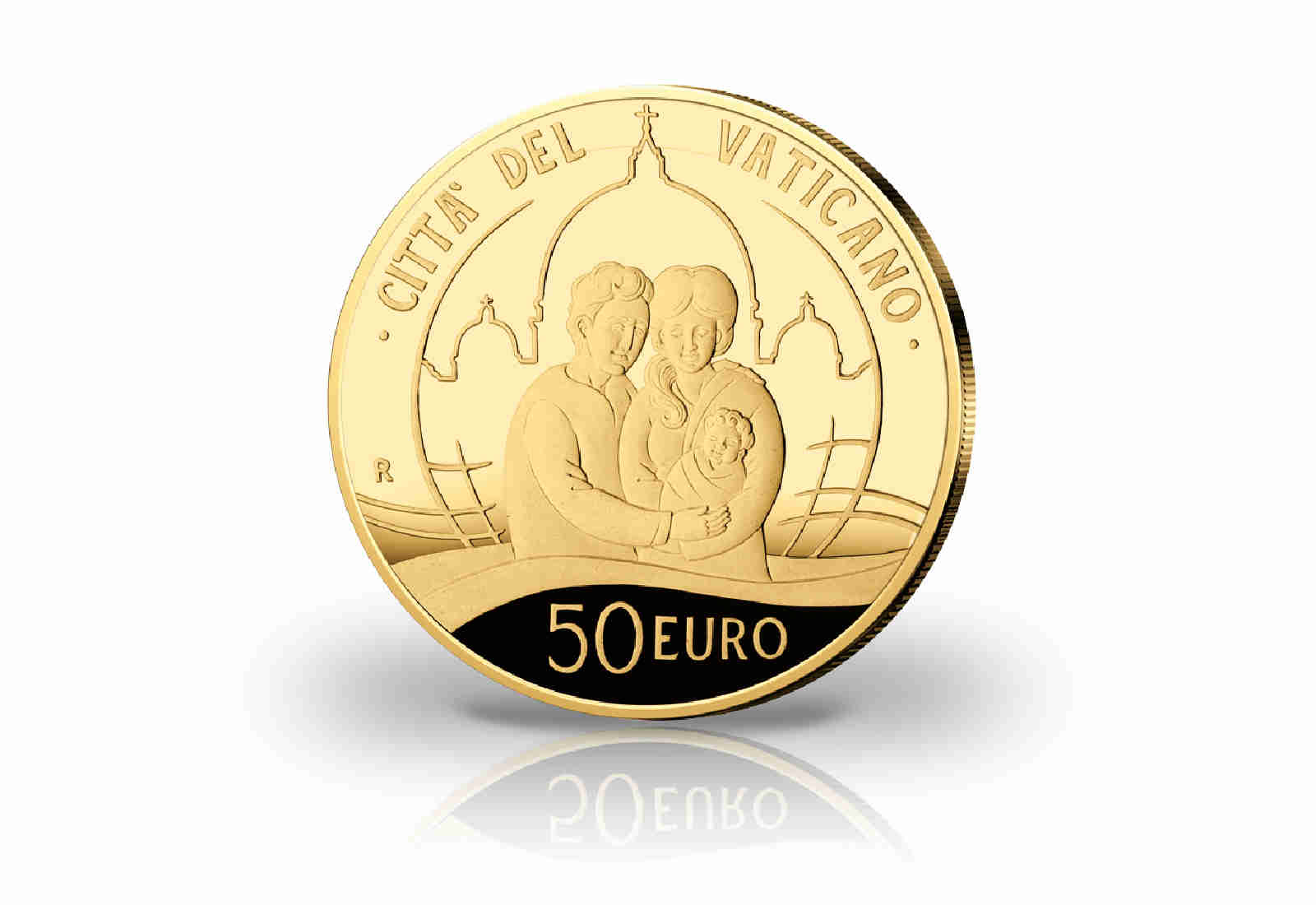 Kursmünzensatz 2019 Vatikan PP inkl. 50 Euro Goldgedenkmünze im Etui