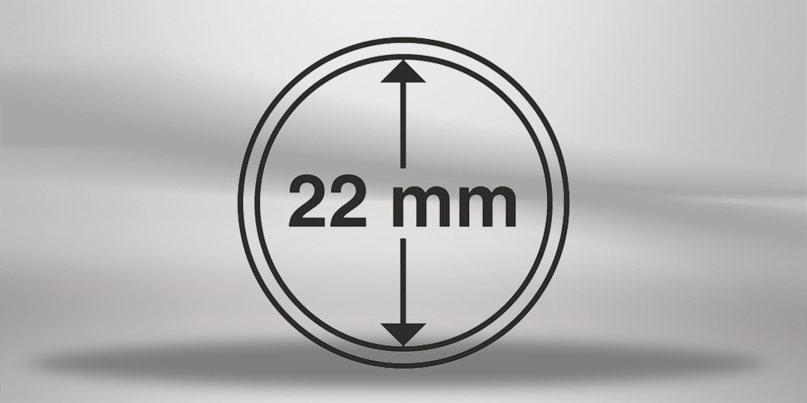 [22 mm] Leuchtturm Münzkapseln im 10er Pack