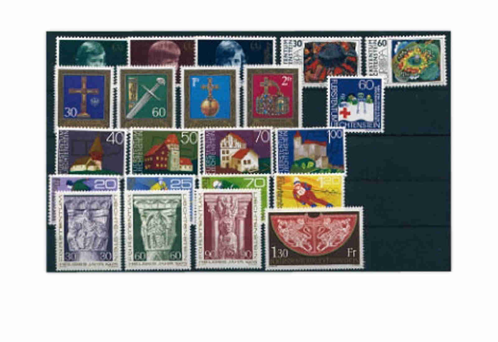 Liechtenstein Jahrgang 1975 gestempelt
