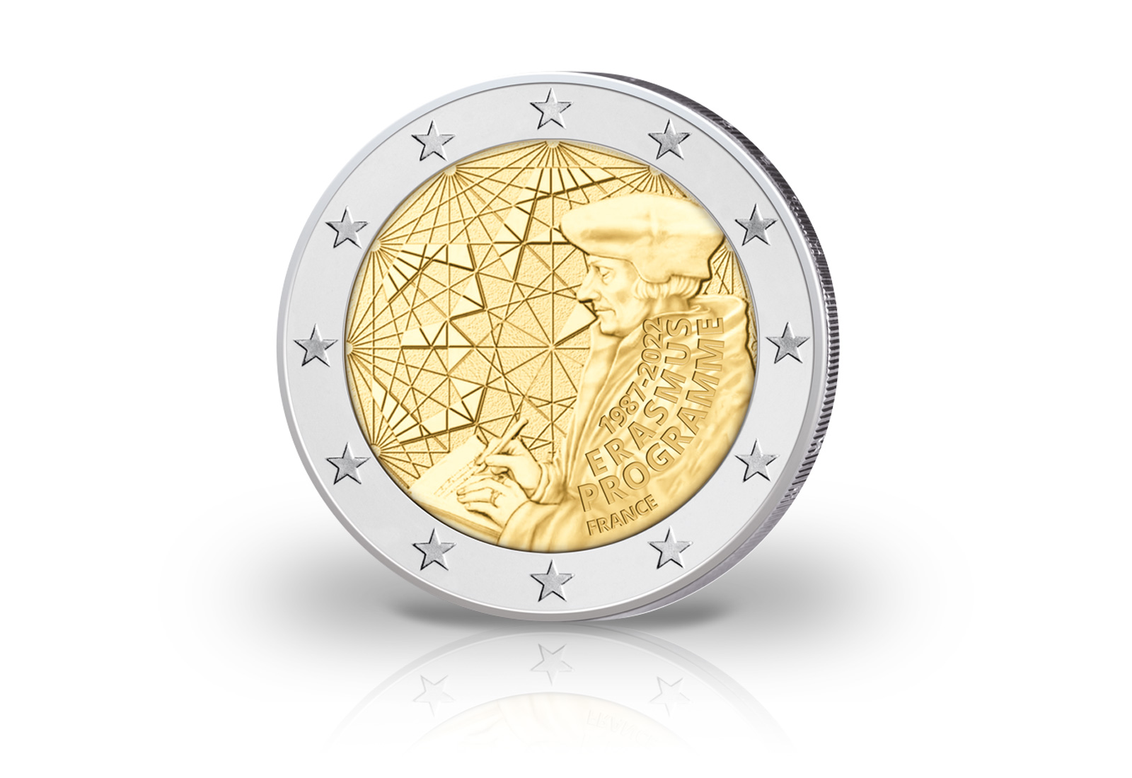 2 Euro 2022 Frankreich 35-jähriges Bestehen des Erasmus-Programms