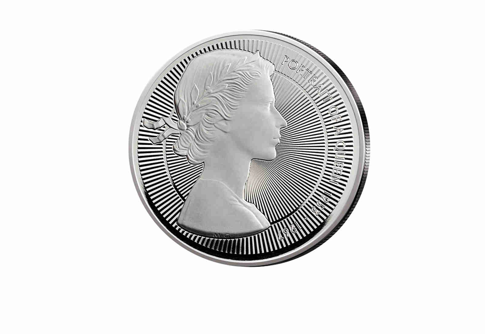 1 oz Platin 2026 Großbritannien - Die junge Queen Elisabeth II. PP